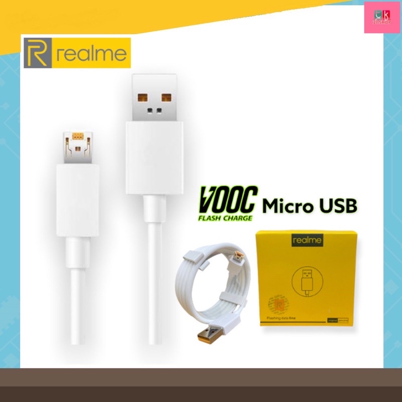สายชาร์จRealme VOOC Micro Usb สายชาร์จเร็ว สายชาร์จแท้ สำหรับ REALME รองรับการชาร์จด่วน Realme2 Real