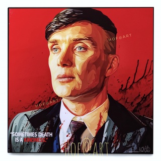 Thomas Shelby #2 โธมัส เชลบี้ Tommy Peaky Blinders พีกี้ ไบลน์เดอร์ รูปภาพ​ติด​ผนัง​ pop art แต่งบ้าน​ กรอบรูป​​ ของขวัญ