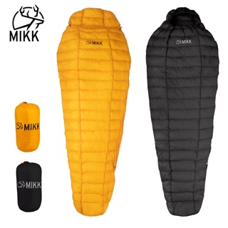 ถุงนอน Mikk แบบ Ultralight ขนห่าน  FP800+ เรท 15-8°C หนัก 395 กรัม มีฮู้ด