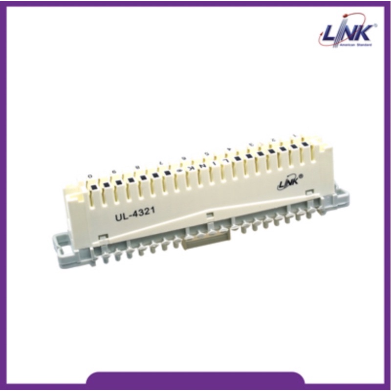 Link UL-4321 TELEPHONE DISCONNECTION MODULE 10 Pair (TOT Spec # OES 002 001 02) (เทอร์มินอลโทรศัพท์ 