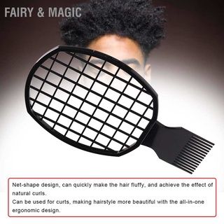 Fairy &amp; Magic Men Afro Curly Hair Comb Dreadlocks Tin Foil Hot Perm Hairdressing Tool