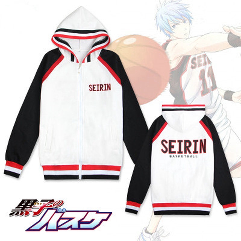 kuroko ' s เสื้อโค้ทแขนยาวมีฮู้ด