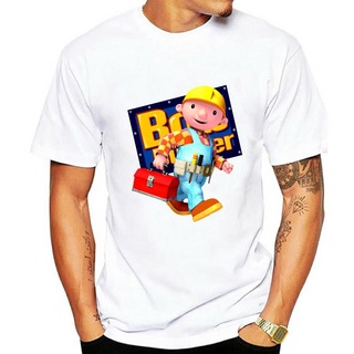 เสื้อยืด พิมพ์ลาย Bob The Builder สีดํา แฟชั่นฤดูร้อน สําหรับผู้ชาย