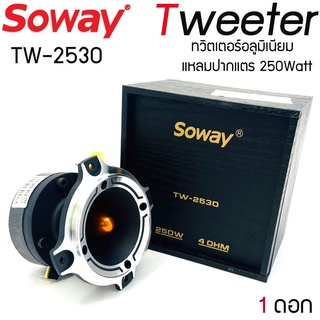 [ราคาสุดคุ้ม]ทวิตเตอร์อลูมิเนียมเสียงแหลมSowayรุ่นTW-2530เสียงดีขนาด 4นิ้ว(ราคาต่อ1ข้าง)