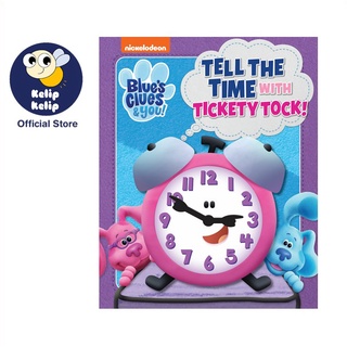 หนังสือนิทาน Blues Clues Tell The Time แบบโต้ตอบ พร้อมนาฬิกา เพื่อการเรียนรู้เวลา และการนับ สําหรับเด็ก