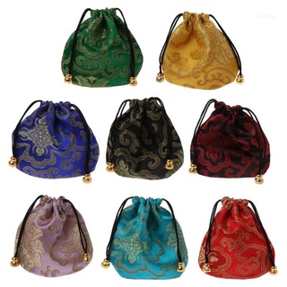 san* Traditional Silk Travel Pouch Classic Chinese Embroidery Jewelry Bag Organizer