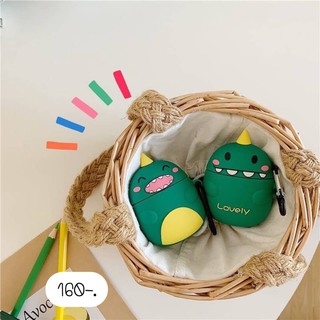 เคสแอร์พอด ซิลิโคน รุ่น1,2 🦖ไดโนเสาร์เขาเหลือง,ไดโนเสาร์ท้องเหลือง