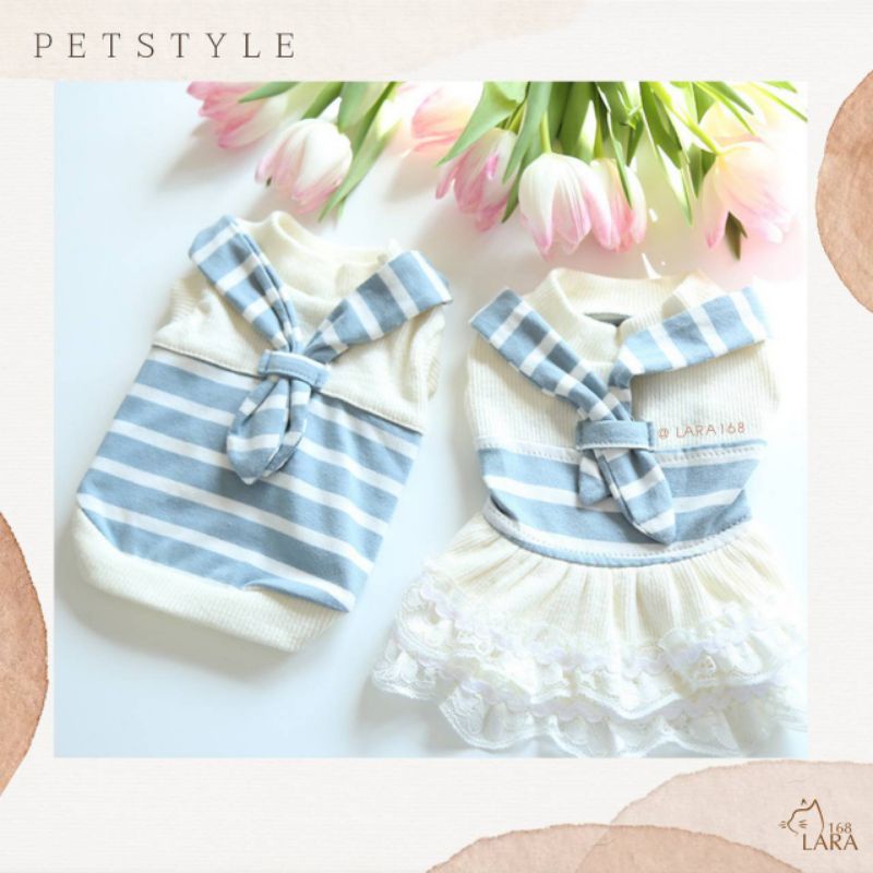 Petstyle เสื้อผ้าสัตว์เลี้ยง​ ชุดแมว​ ชุดสุนัข​ พร้อมส่ง ( F01 )