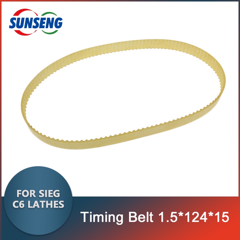 Motor Transimision Belt/timing belt 124T/M1.5x124Tx15mm SIEG C6-1544