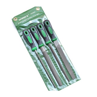 WYNNS ตะไบ 4ตัว/ชุด ขนาด 8 นิ้ว รุ่น W0086F (Green) STEEL FILE SET