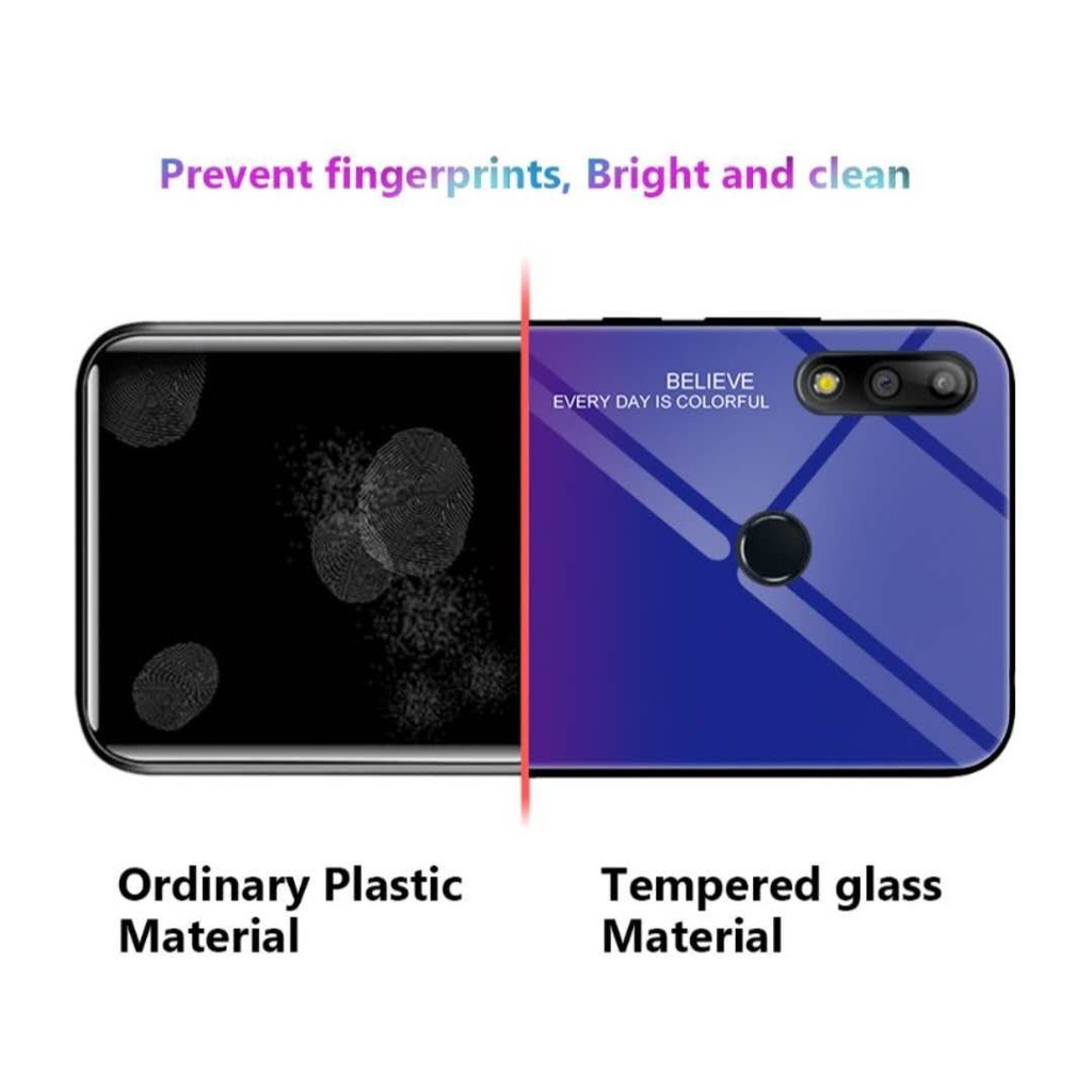 เคสกระจกทูโทน ใช้สำหรับ Oppo A78 A58 A17K A77S A17 A57 A77 A55 A16 Reno5 A15 A15S A53 A31 Reno2F Reno4เคส กันกระแทก ราคา ถูกที่สุด ดีลบีเคเค แกลเลอรีภาพที่ 7