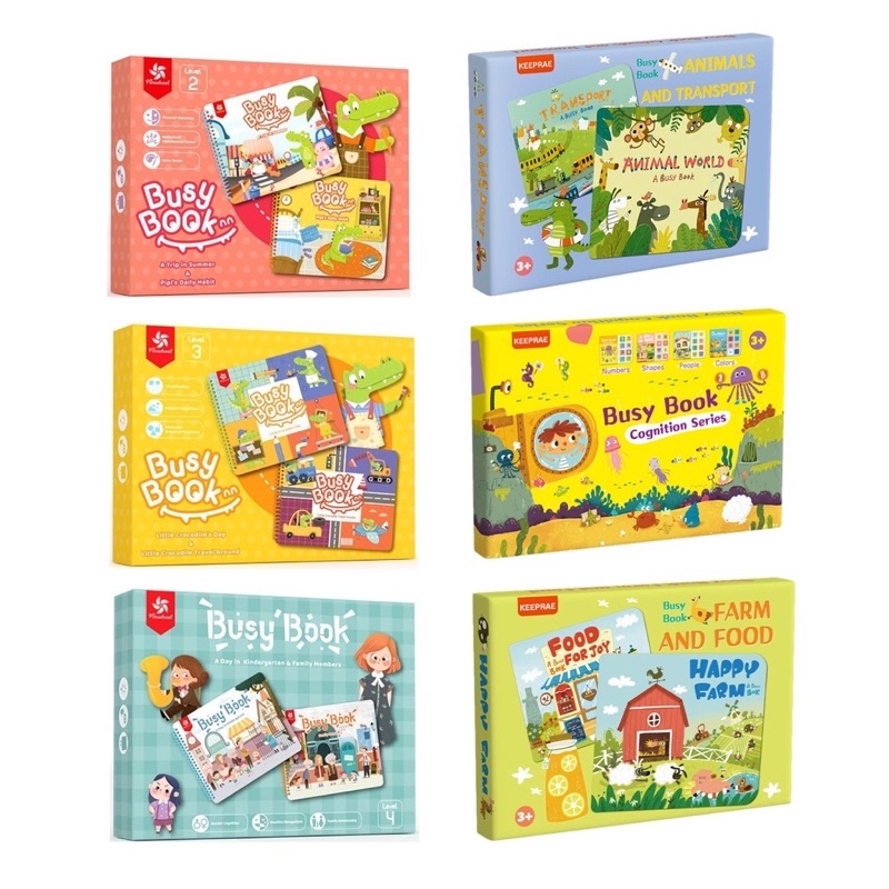 [SG] Pinwheel Crocodile Busy Book 16 Theme Keeprae Quite Book เด็กเด็กวัยหัดเดินเด็กสมุดกิจกรรมแบบใช