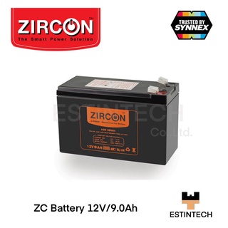 UPS Battery (แบตเตอรี่เครื่องสำรองไฟ ) Zircon ZC Battery 12V/9.0Ah ของใหม่ประกัน 1ปี