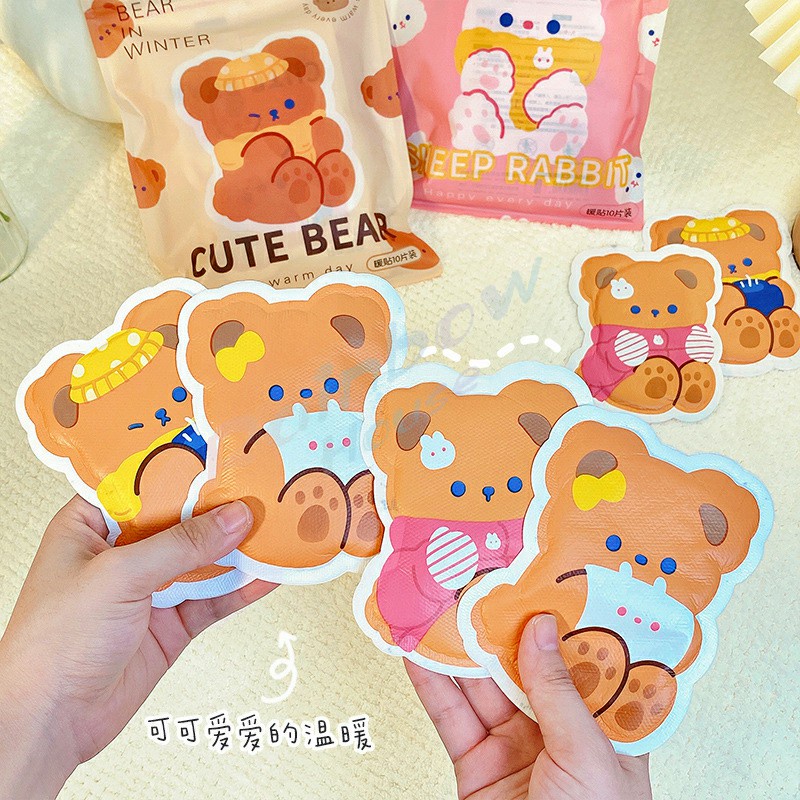 Rainbow แผ่นแปะลดปวดประจำเดือน  สติ๊กเกอร์อุ่นรูปแบบน่ารัก แผ่นแปะแก้ปวด pain relief patch