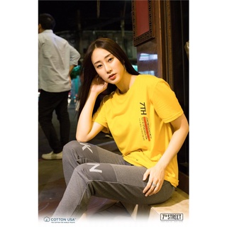 เสื้อยืดผ้าฝ้ายพิมพ์ลายแฟชั่นเสื้อยืดแขนสั้น​ 7thStreetรุ่น 104RESP013AA  ผ้าค้อทท้อนอย่างดี​ ของแท้100%  พร้อมส่ง​