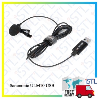 Saramonic Lavalier Mic with USB-A Connector for Computers with 6.56 2m Cable SR-ULM10