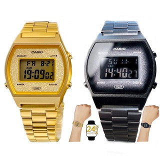 casioผู้หญิงแท้ นาฬิกาCasio คาสิโอ นาฬิกาแบรนด์เนม B640WBG-1, B640WGG-9 สายสเตนเลส นาฬิกาข้อมือแท้เท่านั้น พร้อมประกัน