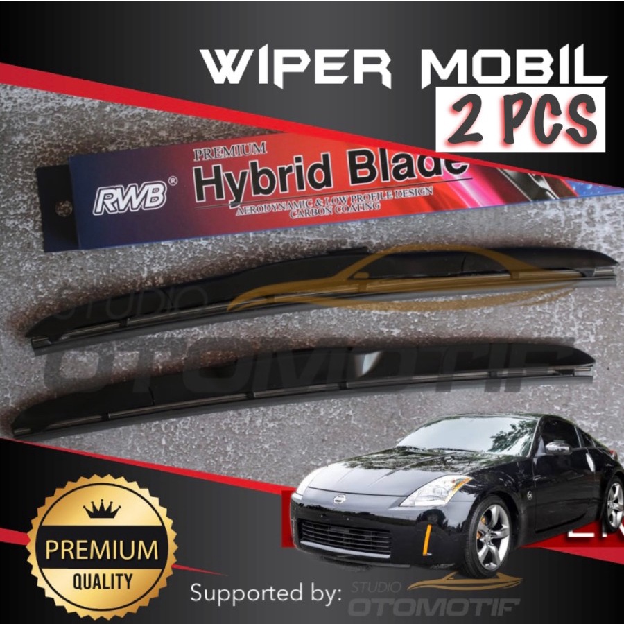 WIPER NISSAN 350z FAIRLADY RWB GRAPHITE / WIPER RWB 350z FAIRLADY 2PC