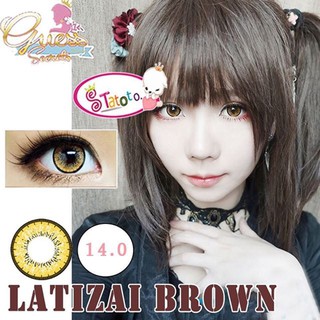 Latizai Brown  TATOTO Contact Lenses  บิ๊กอาย #167