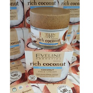 Eveline Rich Coconut Multi-Moisturizing Coconut Face Cream 50ml.