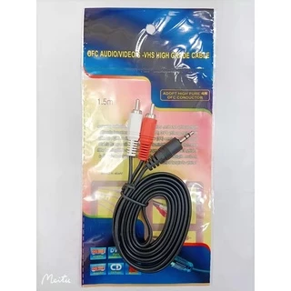 ✨สายสัญญาณเสียง 1ออก2 RCA 2 หัว - 3.5Stereo 1 หัว สำหรับมือถือ คอมพิวเตอร์ โฮมเธียเตอร์🔥