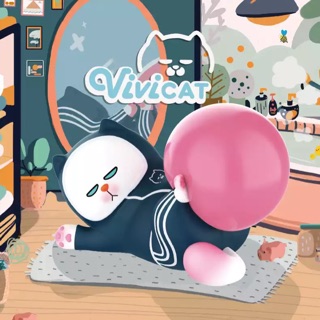 [🌈พร้อมส่ง☀️ระบุตัว] POPMART VIVI CAT Lazily Lying-3