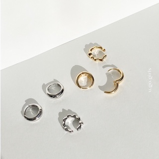 กล่องเก็บเครื่องประดับ ต่างหูเกาหลี U.GO.GIRLS — Bold Hoop Earring