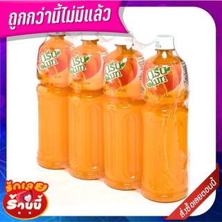 กรีนเมท น้ำส้ม25% 1000 มล. แพ็ค 4 ขวด Green Mate 25% Orange 1000 cc x 4