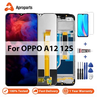 อะไหล่หน้าจอสัมผัส LCD 6.22 นิ้ว สําหรับ Oppo A12 A12S Oppo A12 2020 Global CPH2083 CPH2077