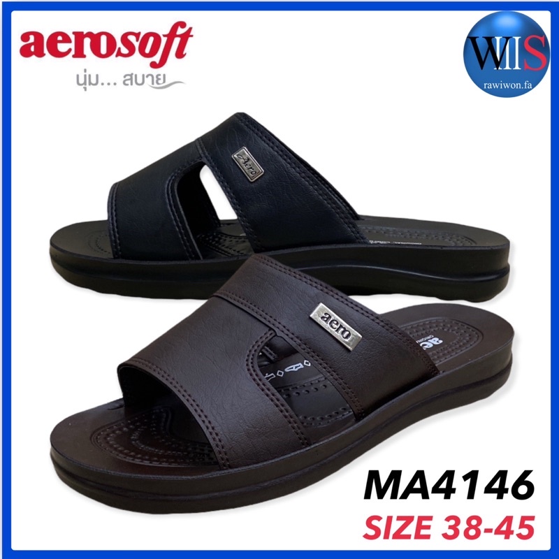 AEROSOFT รองเท้าแตะหนังชาย รุ่น MA4146 / MA4141 - รูปที่ 2