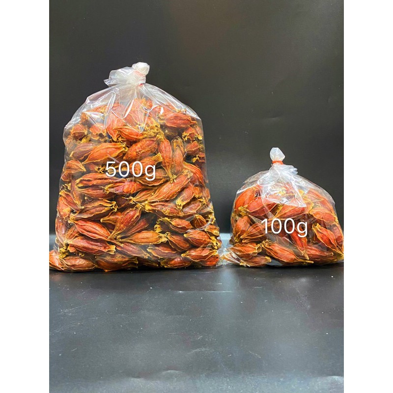 เม็ดพุดจีน หรือ กีจี้ ( 栀子 )100g&500g พร้อมส่ง ใช้สำหรับใส่อาหาร ขนม และเครื่องดื่มเพื่อให้มีสีเหลืองสวยงามเหมือนธรรมชาต