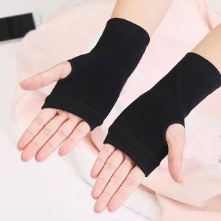 ถุงมือคอสเพลย์อะนิเมะสําหรับผู้ชายผู้หญิง Anime Glove Short Style Kakashi Cosplay Darkly Ninja Mitten Oversleeve Man Women Fashion Sun Block Warm Cuff