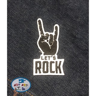 อาร์มรีดติดเสื้อ LET’S Rock