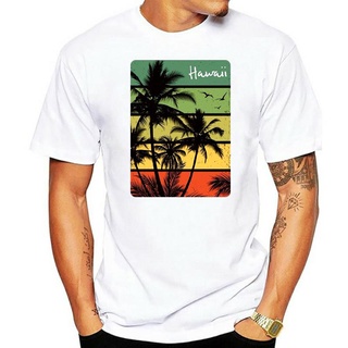 เสื้อยืดแขนสั้น พิมพ์ลาย Hawaiian Islands Aloha State สไตล์วินเทจ สําหรับผู้ชายS-5XL