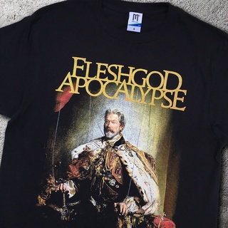 tshirtเสื้อยืดคอกลมฤดูร้อนเสื้อยืด ลาย Apocalypse FLESHGOD KING | เสื้อยืด พิมพ์ลายวงดนตรี | เสื้อยืด แขนสั้น โลหะ | เสื