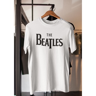 เสื้อยืด พิมพ์ลายวงดนตรี Distro The Beatles สีพื้น