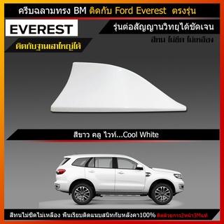 เสาครีบฉลามford everestสีขาวรุ่นBMต่อสัญญานวิทยุได้ชัดเจน ครีบฉลาม ฟอร์ด เอเวอเรสต์ ครีบฉลามเอเวอเรสเสาอากาศรถยนต์Antena