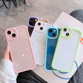 Supercase🧸I6-IXSMAX เคสขอบสี เคสใสหลังแข็ง ทำงานเรซิ่นได้ I6 I6PLUS I7 I7PLUS I8 I8PLUS IX IXR IXSMAX