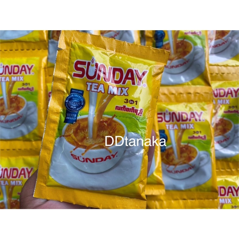 (แบ่งขาย ขนาด 25g)(เก็บปลายทาง)ชานม ชานมพม่า ชานม sunday teamix (ซันเดย์แบ่งขาย 1ซอง)