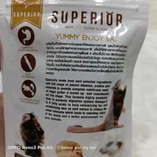 Superior Enjoy ซูพีเรีย อาหารเม็ด อาหาร อาหารชูก้า ชูการ์ไกลเดอร์ และสัตว์กินแมลงเม่นแคระ เมียร์แคท ลิงมาโมเสท