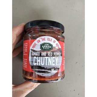 Arran Tomato And Red Pepper Chutney ซอสมะเขือเทศ ผสมพริกแดง สำหรับจิ้ม และราดอาหาร 185 กรัม