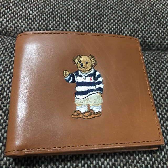 Teddy Bear Limited edition by Ralph Lauren USA กระเป๋า ใส่บัตร12ช่อง ซื้อมาเป็นลอยขนแมว หน้าช้อป3000 ขายเพียง1000บาท