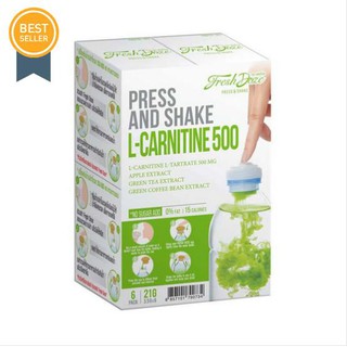 ﻿เพรสแอนด์เชด Press&amp;Shake L-carnitine แอลคาร์นิทีน 3.5 กรัม (1 แพ็ค 6 ชิ้น)