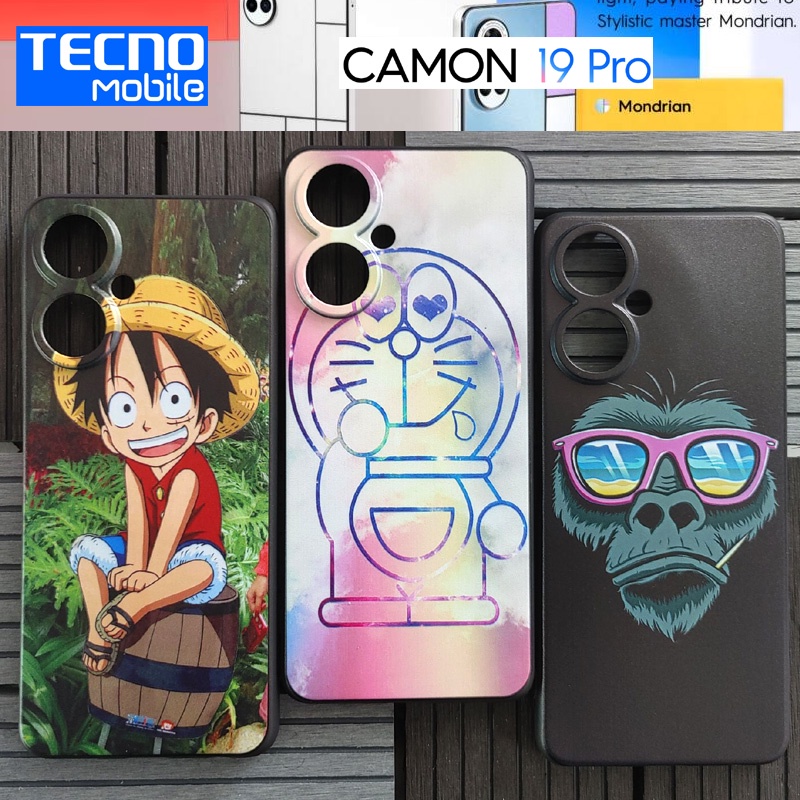เคส ขอบยาง TPU 3D Pattern Case กันเลนส์กล้อง ( คละลาย ) ชุดที่ 1 สำหรับ TECNO CAMON 19 Pro 5G / CAMON 19 Pro 4G