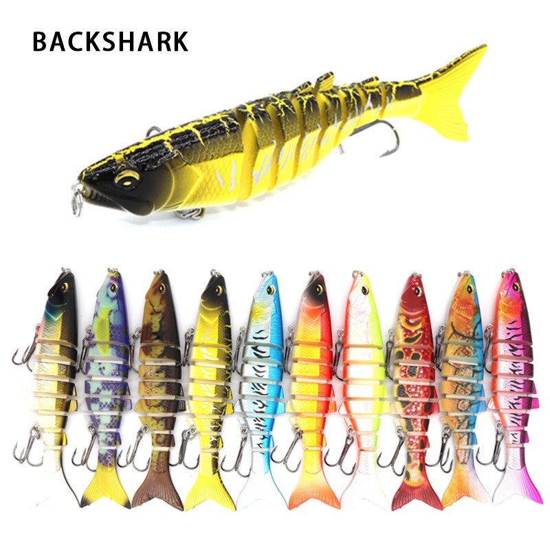 1Pcs Fishing Lure Bionic Multi-section Swim Hard Bait 8 Segment ...