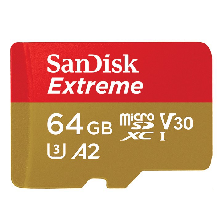 ☏SANDISK 64 GB MICRO SD CARD (ไมโครเอสดีการ์ด)  SDXC EXTREME CLASS 10 (SDSQXA2-064G-GN6MN)