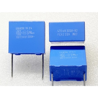 Pilkor MKP X2 0.47uf 474 470nf 305V AC Film Capacitor ตัวเก็บประจุ คาปาซิเตอร์