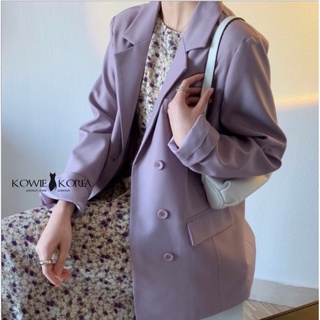 Kowie Korea  Purple Iris Blazer สีม่วงพาสเทล  (196) Price 990 ฿