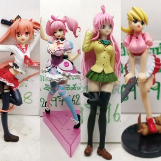 (แท้/มือ2) Yujin BVampire Savior:ulleta ผม สีชมพู,สีเหลือง ถือปืน ,SEGA To Love-Ru Darkness 2nd Premium Figure Lala​ ver