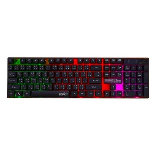 (ใส่กล่อง+ห่อกันกระแทก) คีย์บอร์ด Signo KB-712 Illuminated Rubber dome keyboard คีย์บอร์ดเกมมิ่ง ปุ่มเงียบ นิ่ม